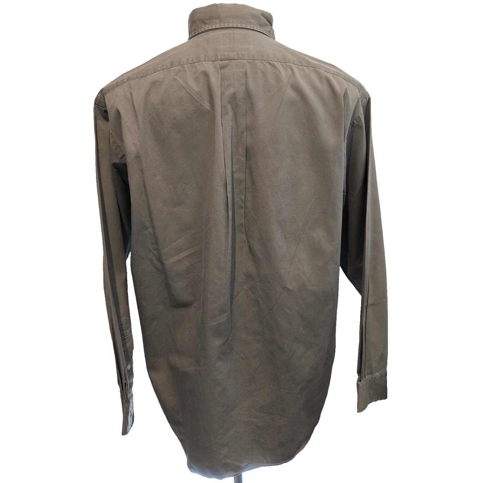 Chemise Ralph Lauren Blake M Kaki Vintage Logo Brodé Made in USA Coton
