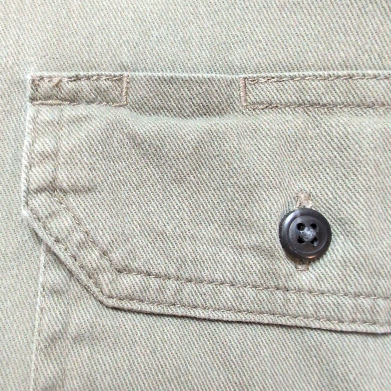 Chemise Wrangler Comfort Flex Stretch Vert Kaki avec Poches Taille L