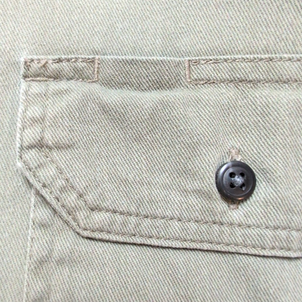 Chemise Wrangler Comfort Flex Stretch Vert Kaki avec Poches Taille L