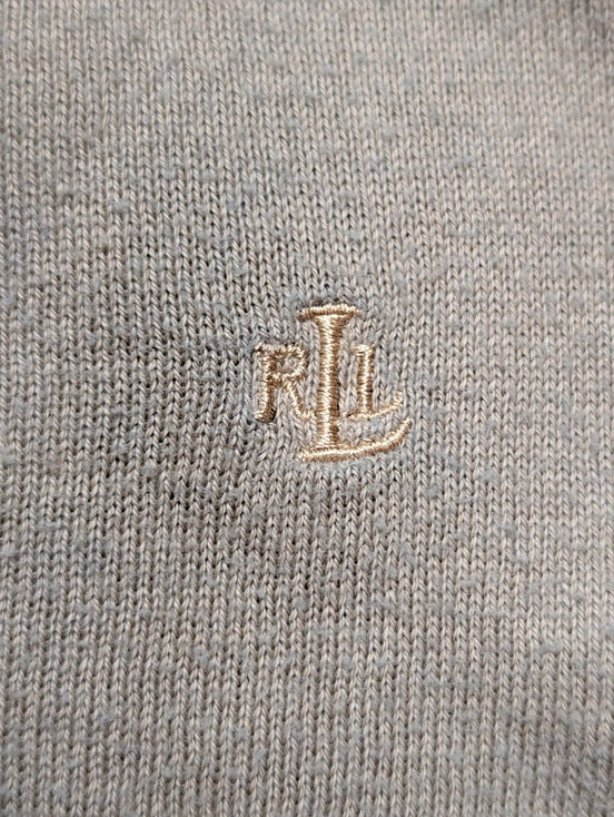 Gilet Lauren Ralph Lauren Femme Kaki Boutons Or Gravés - Taille S