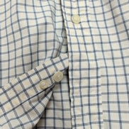 Chemise Nautica Petits Carreaux Bleu et Blanc Taille L 100% Coton Manches courte