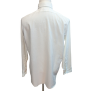Chemise ENRO Permanent Press Vintage Taille L/XL Blanche Col Pointe Boutonné