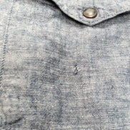 Chemise Patagonia Western XXL Bleu Marine Chanvre Coton Vintage Rare Mch courtes