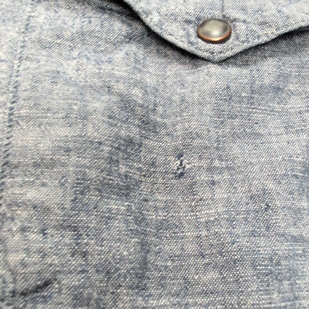 Chemise Patagonia Western XXL Bleu Marine Chanvre Coton Vintage Rare Mch courtes