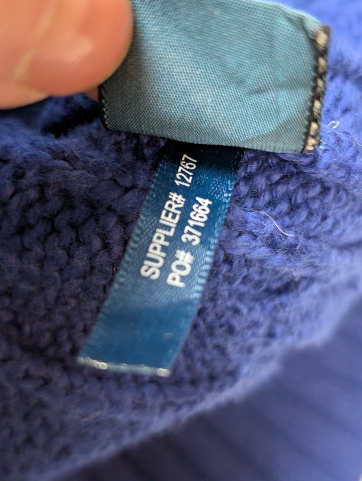 Pull Torsadé POLO Ralph Lauren Maille Dense Bleu Électrique - Taille XL