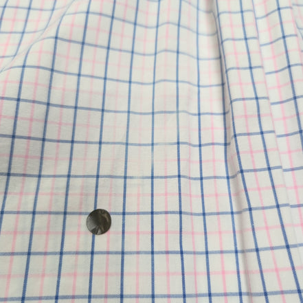 Chemise Ralph Lauren XL Rose Bleu Carreaux Classic Fit Shirt Button Down Coton
