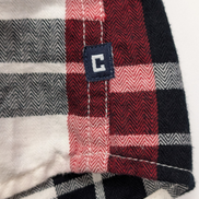 Chemise CHAPS Homme L Coton Flanelle Rouge Noir Blanc Tartan |278S