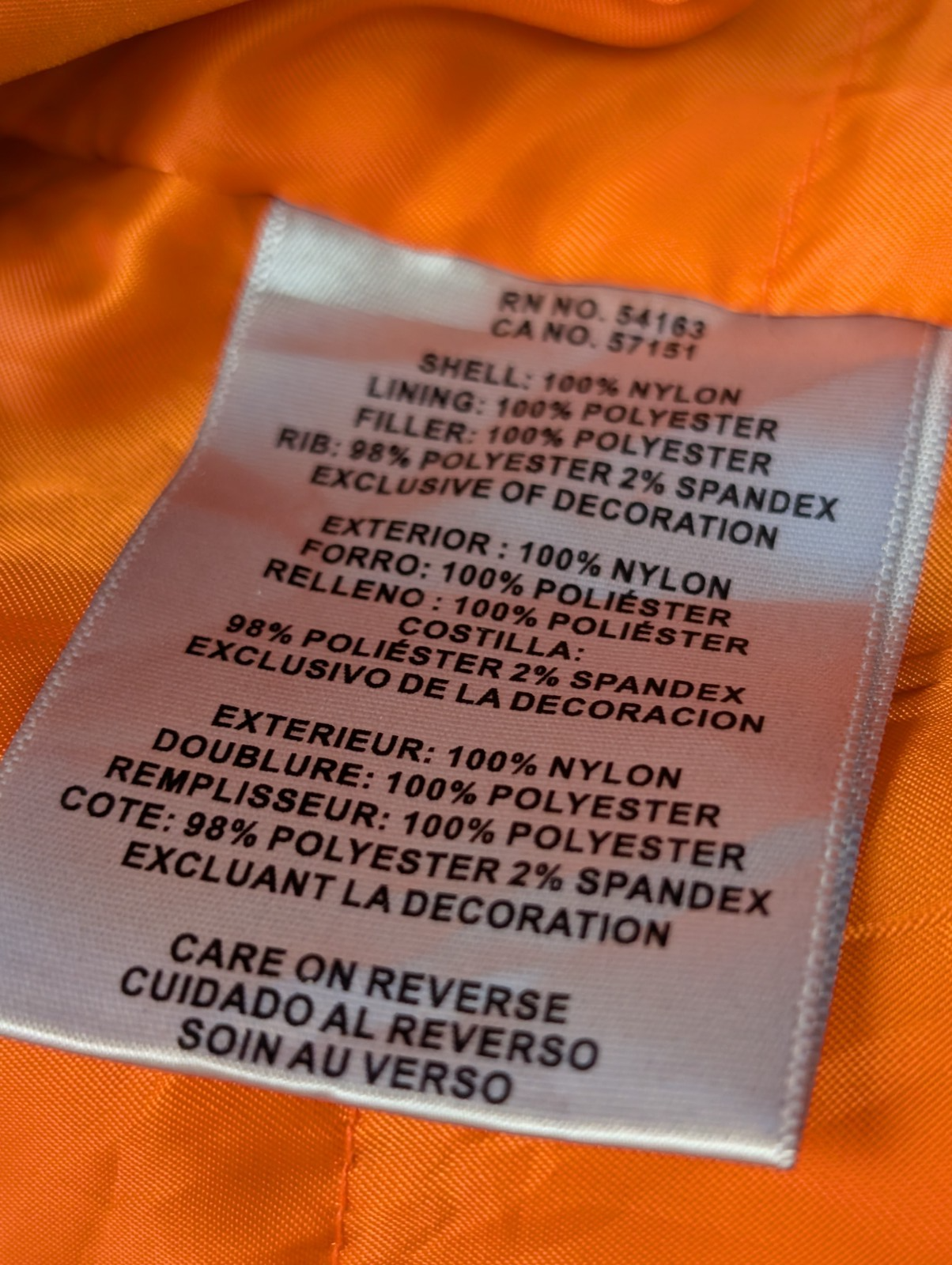 Levi's Blouson Veste Bomber Varsity Homme Noir L Chaud Doublure Orange | 300BSR