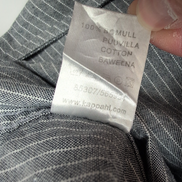 Chemise U.S. Polo Assn XL Grise Rayures Blanches Coton Logo Manches Longues