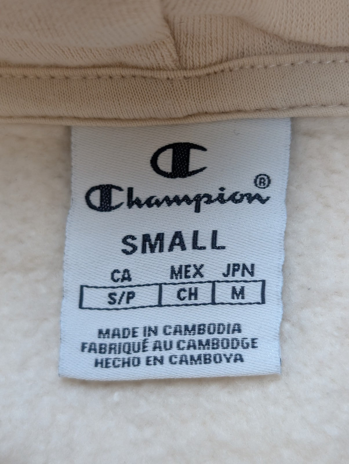 Sweat à Capuche Champion Multi-logo Noir - Coton Épais - Taille S
