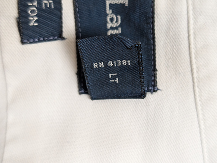 Chemise Ralph Lauren USA Blake L Blanche Vintage Shirt Button Down Coton 3142