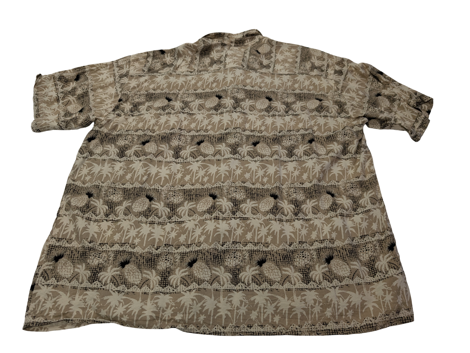 Chemise hawaïenne Un Tied palmiers pyramides ananas taille XL