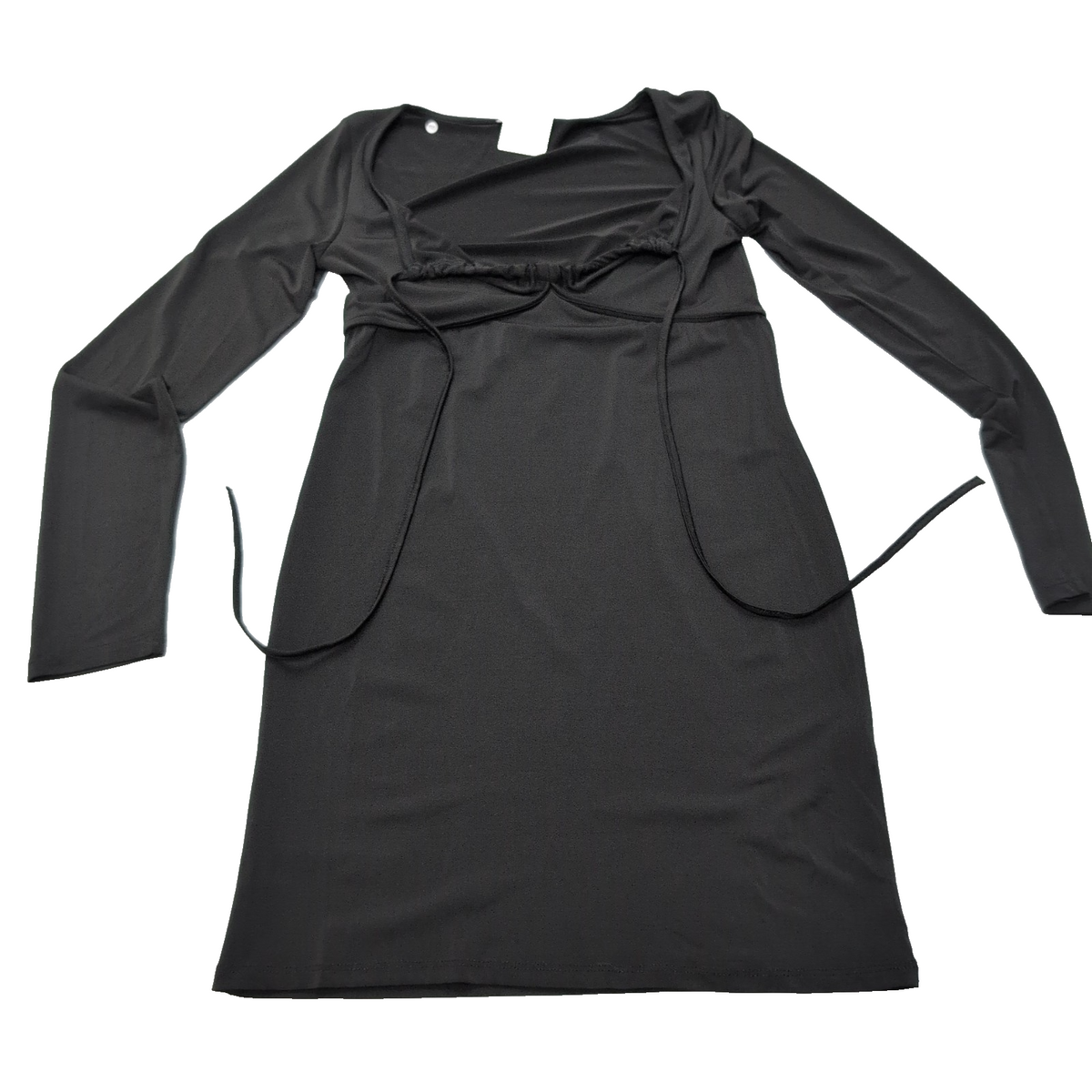 Robe Terranova T.M Noire Manches Longues Stretch Neuve Avec Étiquette