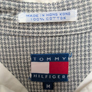 Chemise Tommy Hilfiger Vintage Blanche Écusson Brodée Taille M