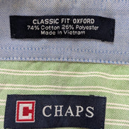 Chemise Chaps verte à rayures taille XXL #234msch
