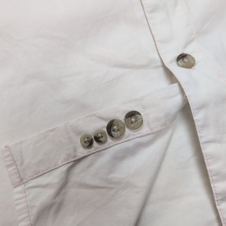 Chemise COLUMBIA Homme XXL Blanche Rose Pâle Manches Courtes Technique