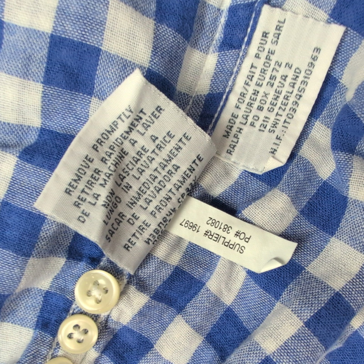 Chemise Polo Ralph Lauren M Flanelle Bleue Custom Fit Shirt Button Down Chaude