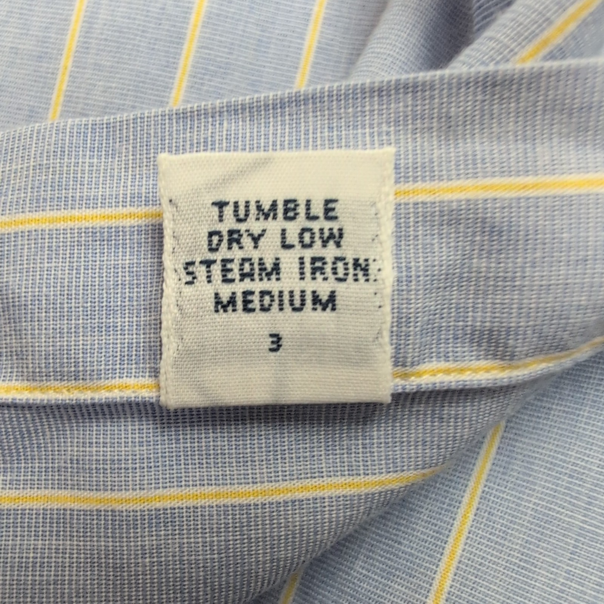 Chemise Ralph Lauren Vintage Yarmouth 2XL Bleu Rayures Jaune Coton