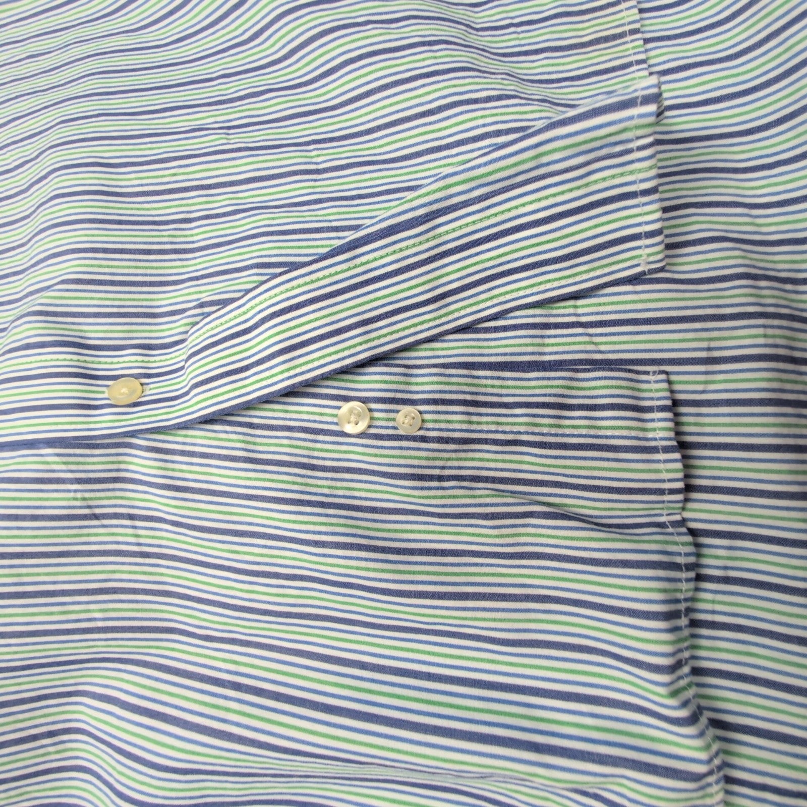 Chemise CHAPS à rayures bleues et vertes taille XXL #58e