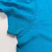 T-shirt Polo Ralph Lauren M Classic Fit Bleu Ciel Logo Jaune 100% Coton