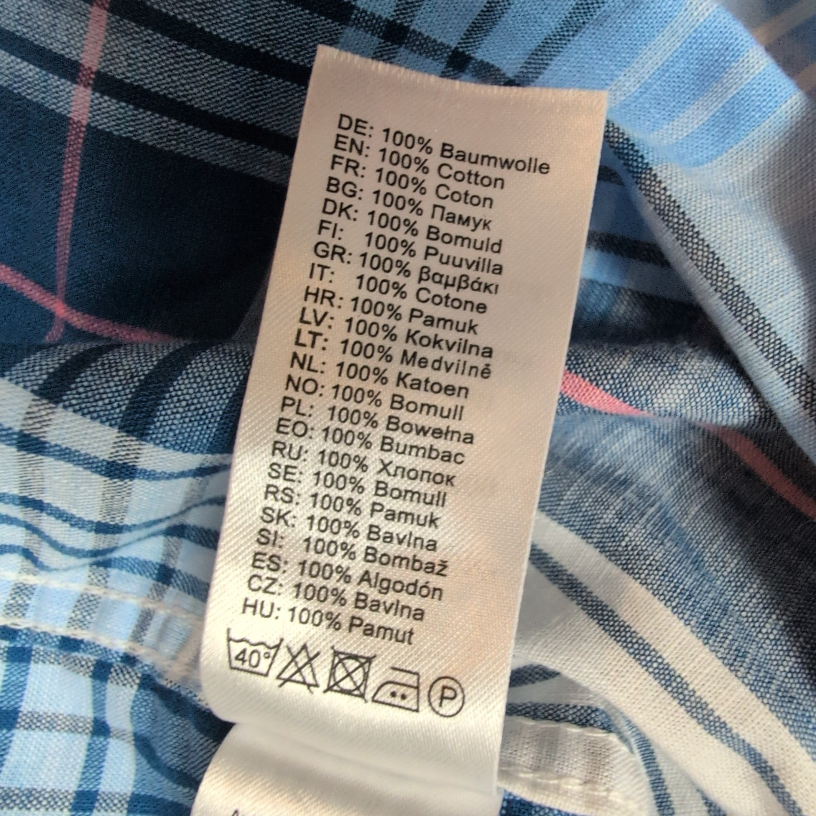 Chemise FYNCH-HATTON à Carreaux avec Poche Manches Longues - Taille XXL