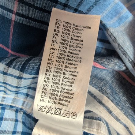 Chemise FYNCH-HATTON à Carreaux avec Poche Manches Longues - Taille XXL