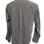 Chemise LANDS' END T.M Velours Côtelé Gris 71% Coton Classic Fit