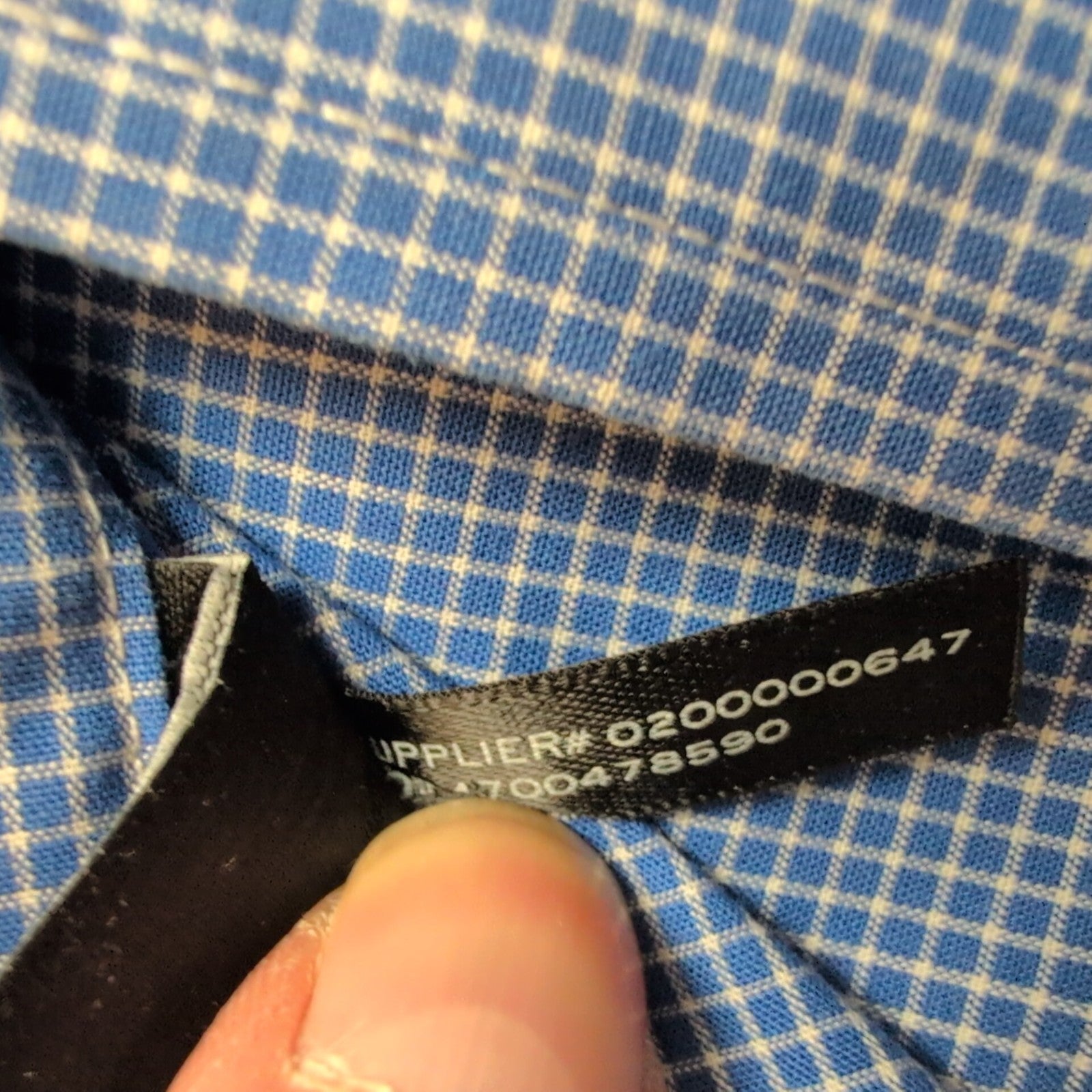 Chemise Lauren Ralph Lauren Bleue À Petits Carreaux Slim Fit Taille L XL