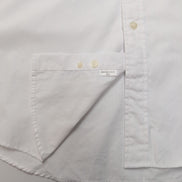 Chemise YVES SAINT LAURENT Blanc Uni Taille 39 M/L Logo Brodé Manches Longues