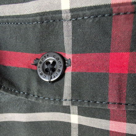 Chemise Carhartt Manches Courtes Rouge et Noir à carreaux - Taille XL