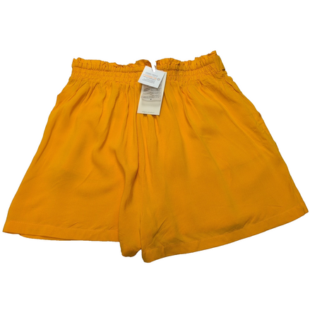 Short Femme S Fresh Made Jaune 100% Viscose Fluide Neuf avec Étiquette