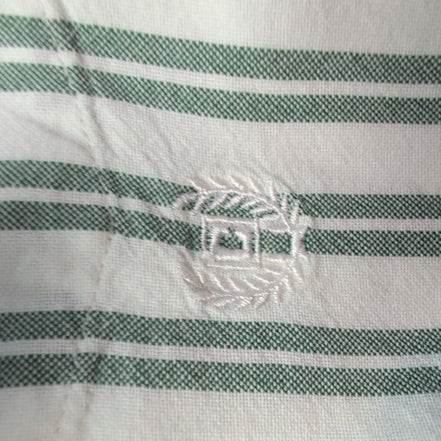 Chemise CHAPS blanche à rayures vertes taille L #57e