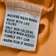 Polo manches courtes Polo Ralph Lauren XL orange pêche logo bleu coton
