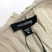 Haut Femme Mittoshop Taille M Beige 100% Rayonne Manches Longues Neuf