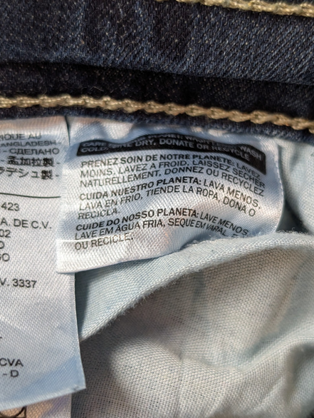 Jean Levi's 518 Femme Bleu Super Low Bootcut Flare W31 L32 Vintage