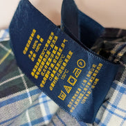 Chemise Polo Ralph Lauren Enfant L 14-16 Ans Carreaux Vert Bleu Logo Jaune