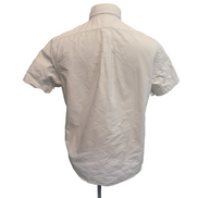 Chemise Ralph Lauren M Classic Fit blanc manches courtes logo bleu marine