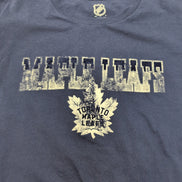 T-shirt NHL Toronto Maple Leafs Homme Bleu M 100% Coton Logo Graphique