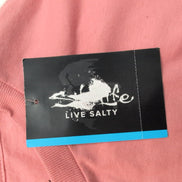 T-shirt Salt Life Manches Longues Saumon Taille L Coton Surf Neuf avec étiquette