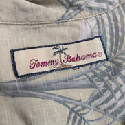 Chemise Hawaïenne Tommy Bahama Soie Kaki Palmier L