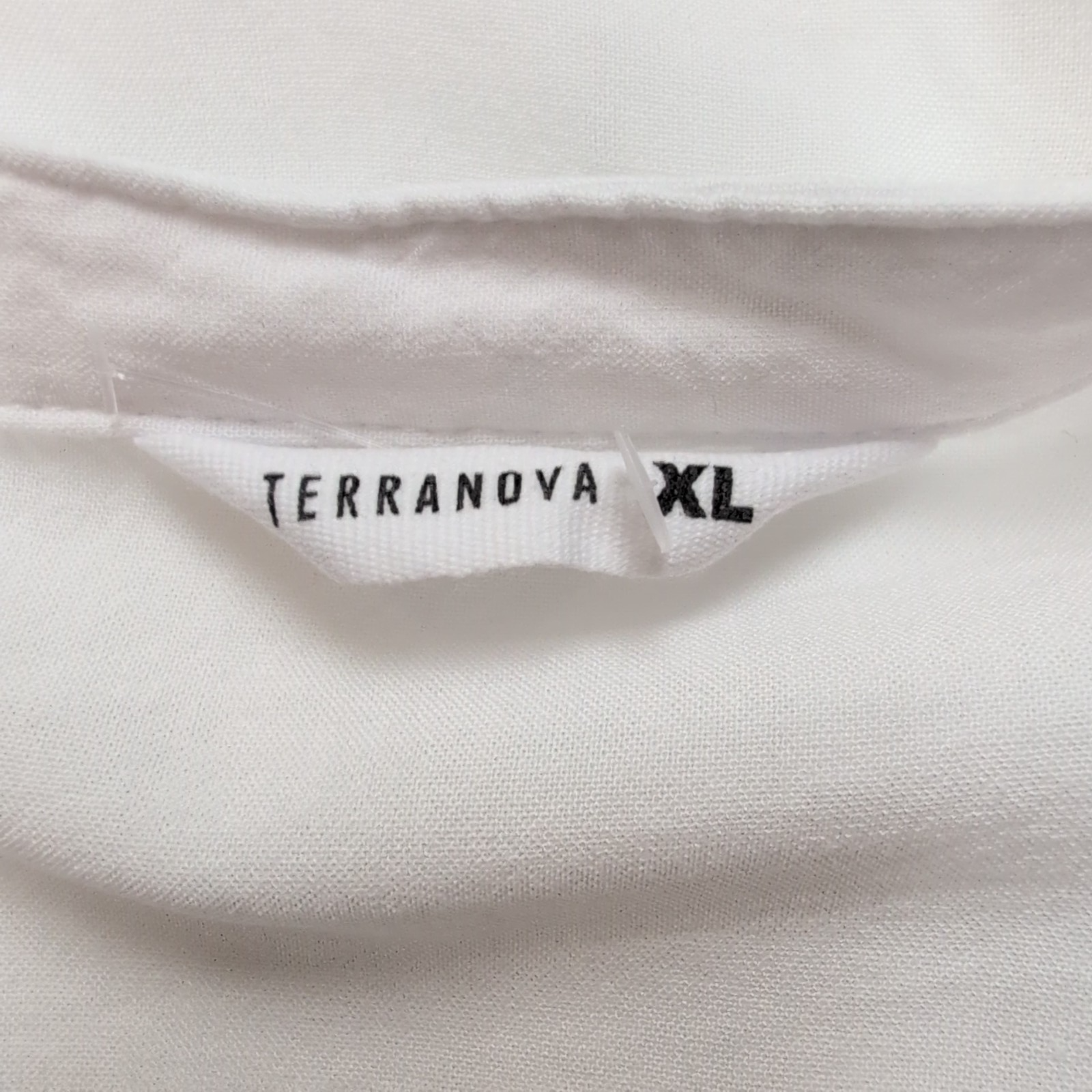 Chemise Terranova Femme Taille XL Blanche 100% Viscose Neuve Sans Étiquette