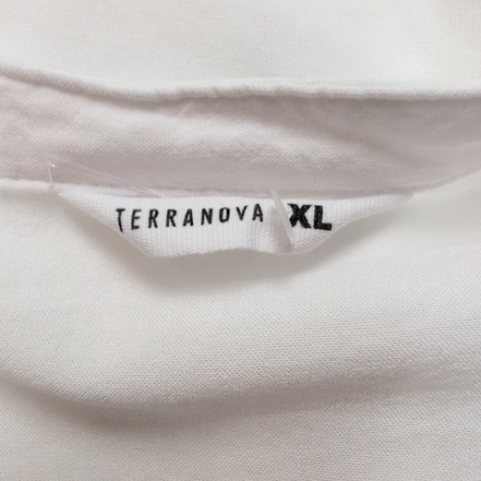 Chemise Terranova Femme Taille XL Blanche 100% Viscose Neuve Sans Étiquette