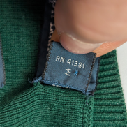 Pull Fin Polo Ralph Lauren Vert Col V Taille XL 100% Coton Pima | 542WSR