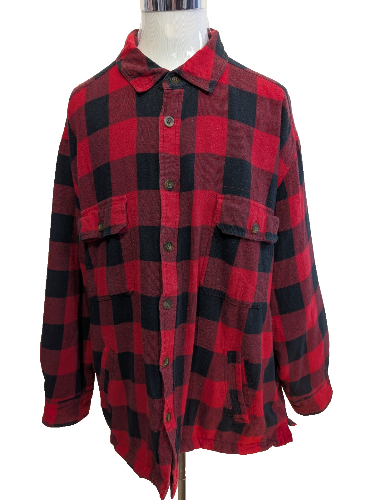 Surchemise Veste Matelassée Flanelle ROUGE NOIR BASIC EDITIONS 3XL |264S