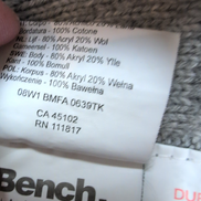 Gilet à capuche Bench gris maille Unisexe Taille L