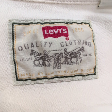 Chemise en Jean Levis Couleur blanc uni 100% coton taille XL Bouton en métal 2 p