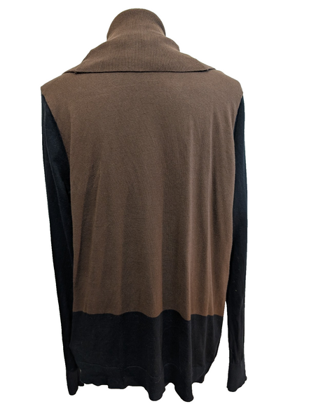 Gilet Lauren Ralph Lauren Femme Marron et Noir Coton Taille L Sans Boutons