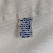 Chemise Ralph Lauren Blanche Logo Bleu Marine M. Longues Taille L (Coupe large)
