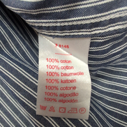 Chemise Lacoste Live 43 Grise Rayures Logo Poche Coton Manches Longues