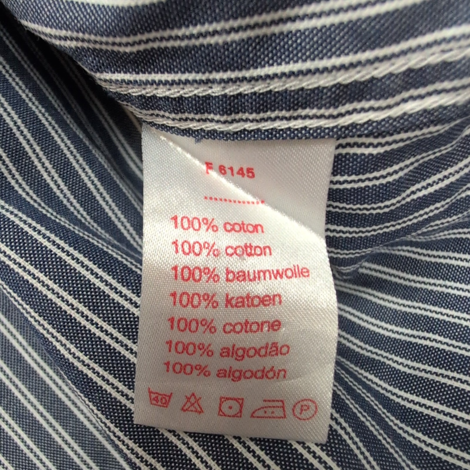 Chemise Lacoste Live 43 Grise Rayures Logo Poche Coton Manches Longues
